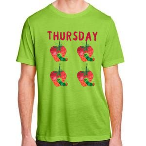 Very Hungry Caterpillar Thursday Fruits Birthday Caterpillar Adult ChromaSoft Performance T-Shirt