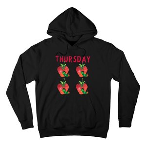 Very Hungry Caterpillar Thursday Fruits Birthday Caterpillar Hoodie