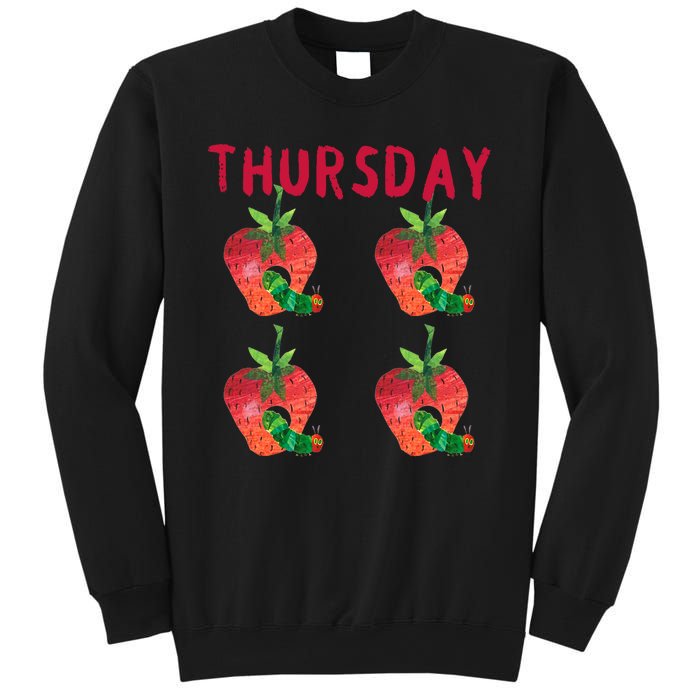 Very Hungry Caterpillar Thursday Fruits Birthday Caterpillar Sweatshirt