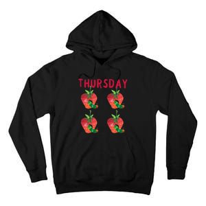 Very Hungry Caterpillar Thursday Fruits Birthday Caterpillar Tall Hoodie