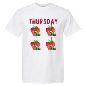 Very Hungry Caterpillar Thursday Fruits Birthday Caterpillar Garment-Dyed Heavyweight T-Shirt