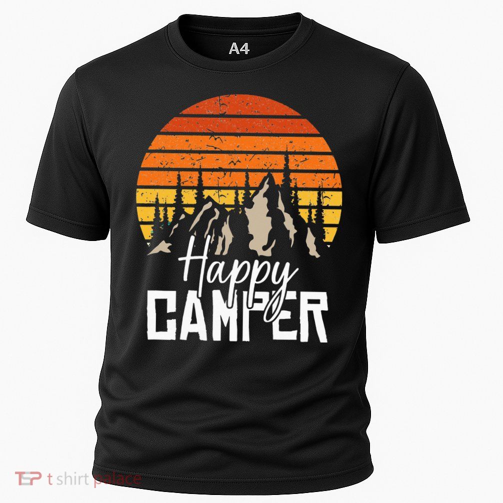 Vintage Happy Camper Tent Natural Mountain Tents Performance Shirt