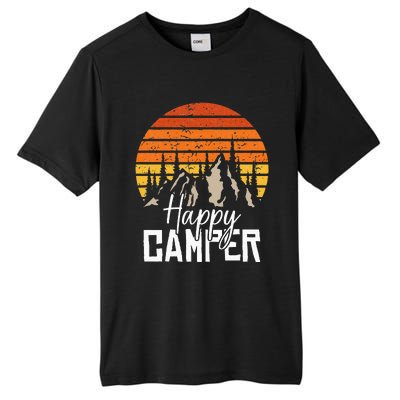 Vintage Happy Camper Tent Natural Mountain Tents Tall Fusion ChromaSoft Performance T-Shirt