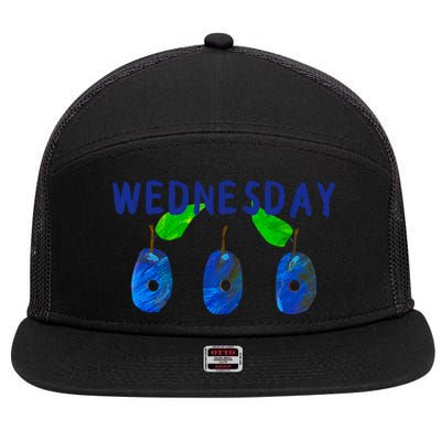 Very Hungry Caterpillar Wednesday Fruit Birthday Caterpillar 7 Panel Mesh Trucker Snapback Hat