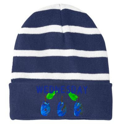 Very Hungry Caterpillar Wednesday Fruit Birthday Caterpillar Striped Beanie with Solid Band