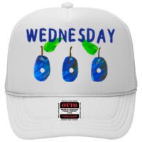 Very Hungry Caterpillar Wednesday Fruit Birthday Caterpillar High Crown Mesh Back Trucker Hat