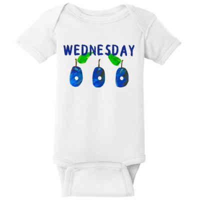 Very Hungry Caterpillar Wednesday Fruit Birthday Caterpillar Baby Bodysuit