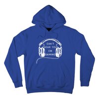 Vintage Headset Can't Hear You I'm Gaming Gift Hoodie