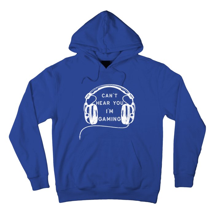 Vintage Headset Can't Hear You I'm Gaming Gift Hoodie