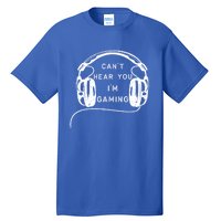 Vintage Headset Can't Hear You I'm Gaming Gift Tall T-Shirt