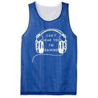 Vintage Headset Can't Hear You I'm Gaming Gift Mesh Reversible Basketball Jersey Tank