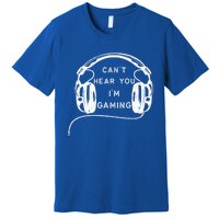 Vintage Headset Can't Hear You I'm Gaming Gift Premium T-Shirt