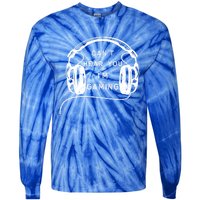 Vintage Headset Can't Hear You I'm Gaming Gift Tie-Dye Long Sleeve Shirt