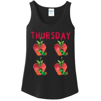 Very Hungry Caterpillar Thursday Fruits Birthday Caterpillar Ladies Essential Tank