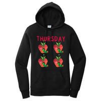 Very Hungry Caterpillar Thursday Fruits Birthday Caterpillar Women's Pullover Hoodie