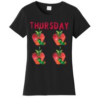 Very Hungry Caterpillar Thursday Fruits Birthday Caterpillar Women's T-Shirt