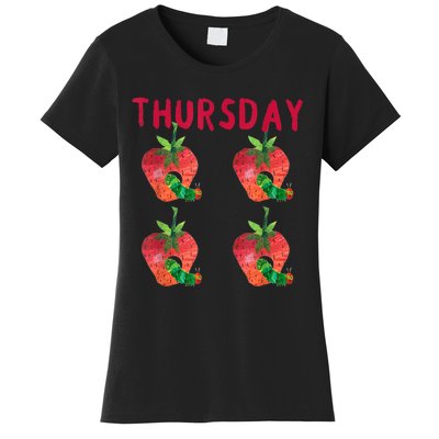 Very Hungry Caterpillar Thursday Fruits Birthday Caterpillar Women's T-Shirt