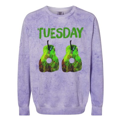 Very Hungry Caterpillar Tuesday Fruits Birthday Very Hungry Colorblast Crewneck Sweatshirt