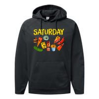 Very Hungry Caterpillar Saturday Fruits Birthday Teacher Performance Fleece Hoodie