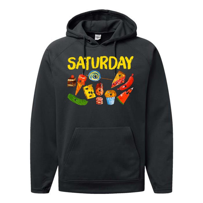 Very Hungry Caterpillar Saturday Fruits Birthday Teacher Performance Fleece Hoodie