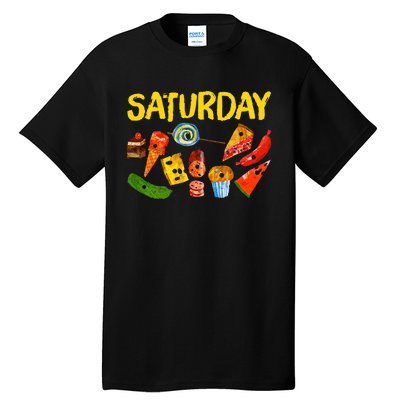 Very Hungry Caterpillar Saturday Fruits Birthday Teacher Tall T-Shirt