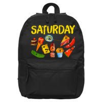 Very Hungry Caterpillar Saturday Fruits Birthday Teacher 16 in Basic Backpack