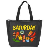 Very Hungry Caterpillar Saturday Fruits Birthday Teacher Zip Tote Bag