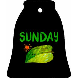 Very Hungry Caterpillar Sunday Fruits Birthday Caterpillar Ceramic Bell Ornament