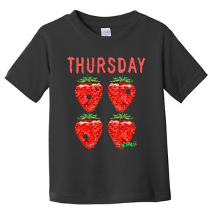 Very Hungry Caterpillar Thursday Funny Strawberry Fruit Toddler T-Shirt