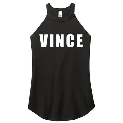 Vince Hilarious Color Of Money 80s Nerd Geek Graphic Women's Perfect Tri Rocker Tank