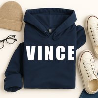 Vince Hilarious Color Of Money 80s Nerd Geek Graphic Hoodie