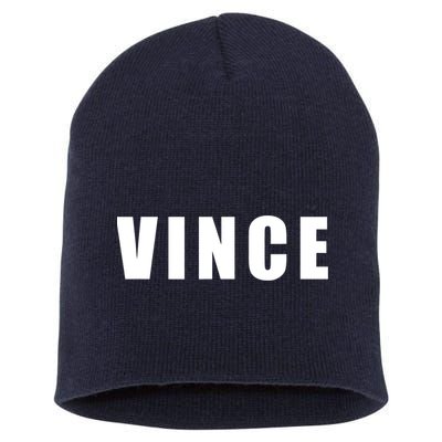 Vince Hilarious Color Of Money 80s Nerd Geek Graphic Short Acrylic Beanie
