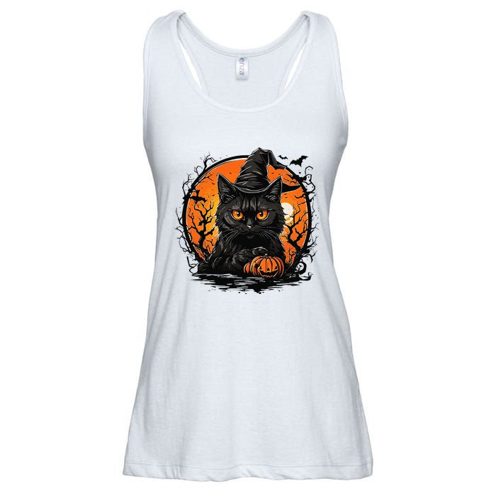 Vintage Halloween Cat Costume Ladies Essential Flowy Tank