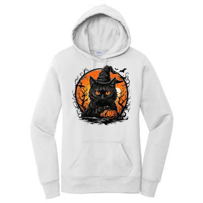 Vintage Halloween Cat Costume Women's Pullover Hoodie