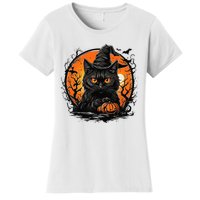 Vintage Halloween Cat Costume Women's T-Shirt