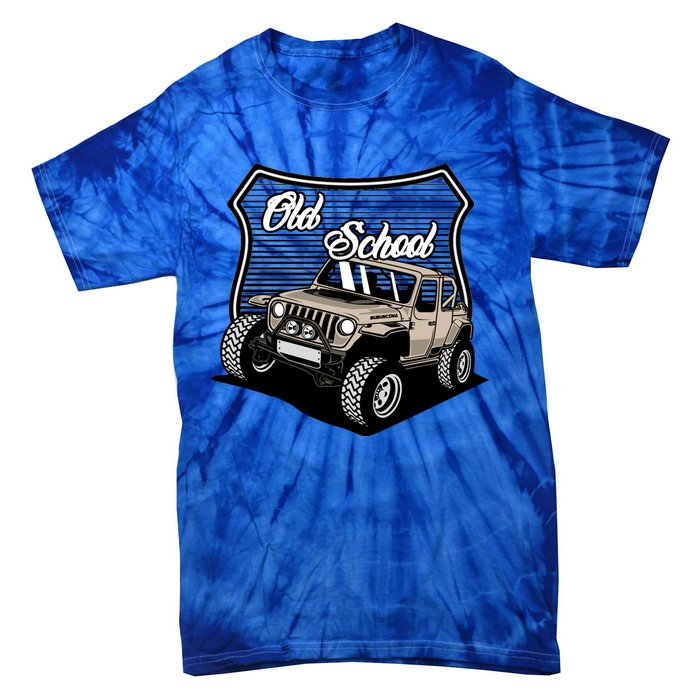 Vintage Hotrod Classic Off Road Old School Off Roader Gift Tie-Dye T-Shirt