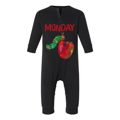 Very Hungry Caterpillar Monday Fruits Birthday Caterpillar Infant Fleece One Piece