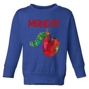 Very Hungry Caterpillar Monday Fruits Birthday Caterpillar Toddler Sweatshirt