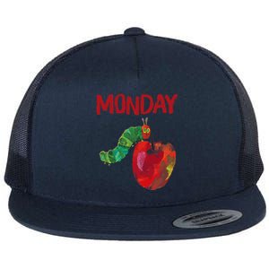 Very Hungry Caterpillar Monday Fruits Birthday Caterpillar Flat Bill Trucker Hat