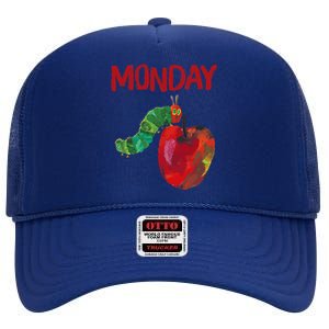 Very Hungry Caterpillar Monday Fruits Birthday Caterpillar High Crown Mesh Back Trucker Hat