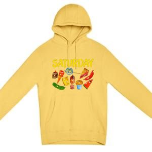 Very Hungry Caterpillar Saturday Fruits Birthday Teacher Premium Pullover Hoodie