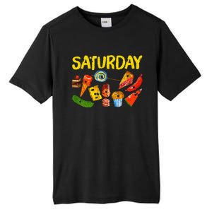 Very Hungry Caterpillar Saturday Fruits Birthday Teacher Tall Fusion ChromaSoft Performance T-Shirt