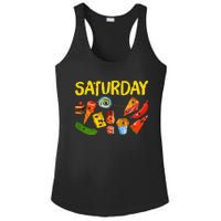 Very Hungry Caterpillar Saturday Fruits Birthday Teacher Ladies PosiCharge Competitor Racerback Tank