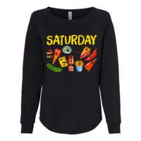 Very Hungry Caterpillar Saturday Fruits Birthday Teacher Womens California Wash Sweatshirt