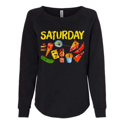 Very Hungry Caterpillar Saturday Fruits Birthday Teacher Womens California Wash Sweatshirt