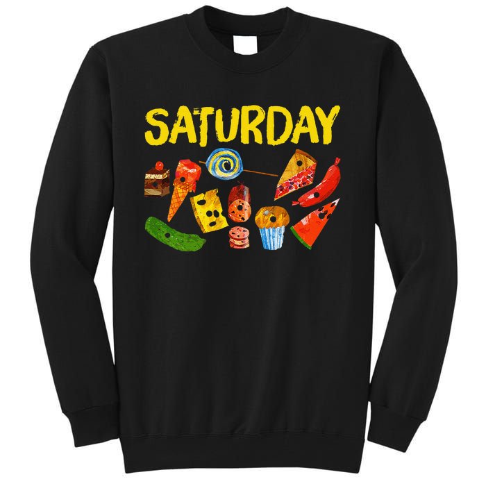 Very Hungry Caterpillar Saturday Fruits Birthday Teacher Tall Sweatshirt