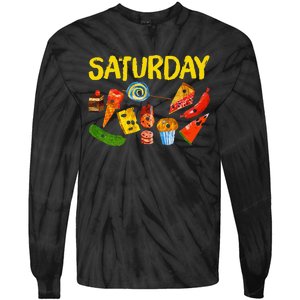 Very Hungry Caterpillar Saturday Fruits Birthday Teacher Tie-Dye Long Sleeve Shirt