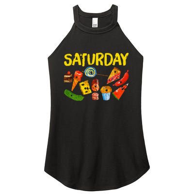 Very Hungry Caterpillar Saturday Fruits Birthday Teacher Women's Perfect Tri Rocker Tank