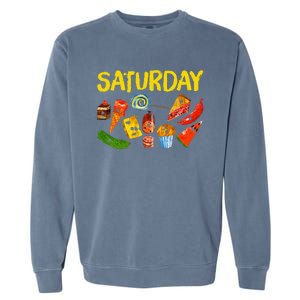 Very Hungry Caterpillar Saturday Fruits Birthday Teacher Garment-Dyed Sweatshirt