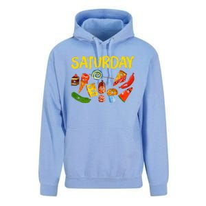 Very Hungry Caterpillar Saturday Fruits Birthday Teacher Unisex Surf Hoodie